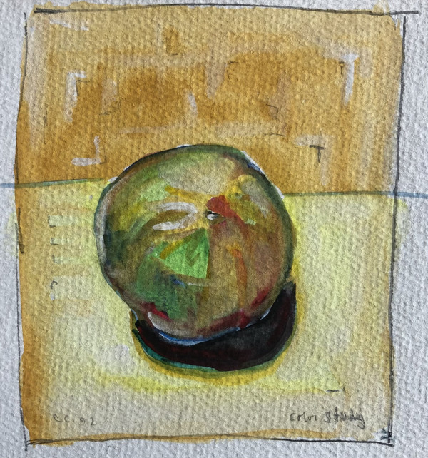 color study of a tomato by CORCORAN
