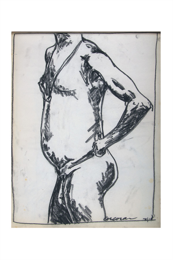 Standing Male Nude #2 by CORCORAN