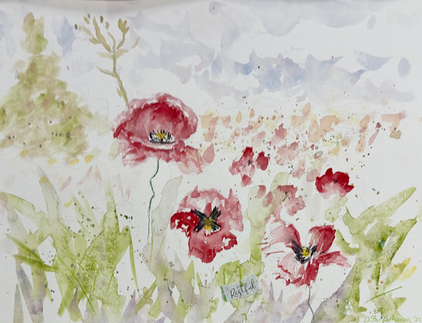 Poppies I by Debbie  Farquharson, Image 2.