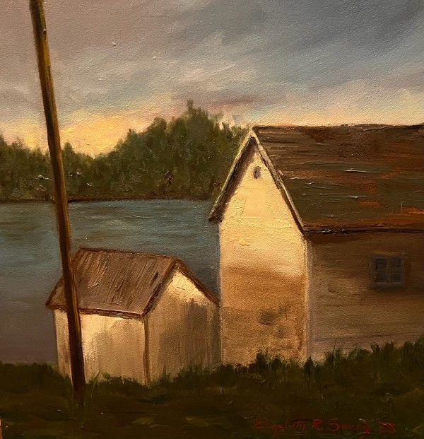 Dusk, Lake Bomoseen, Vermont by Elizabeth Ryan Swartz