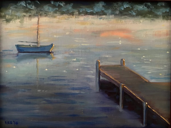 Evening on Lake Dunmore by Elizabeth Ryan Swartz