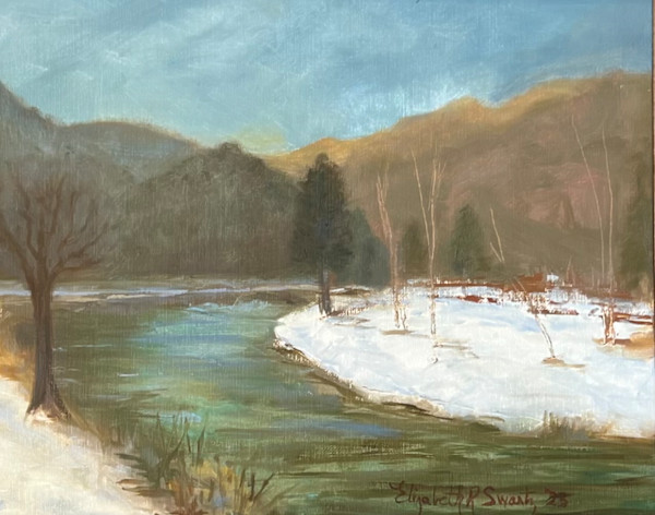 Snowy Stream by Elizabeth Ryan Swartz, Image 1.