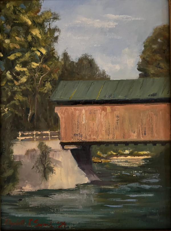 The Covered Bridge - Waitsfield, Vermont by Elizabeth Ryan Swartz