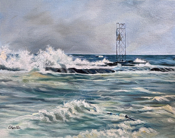 Incoming Storm, Shark River Inlet by Laura Mandile