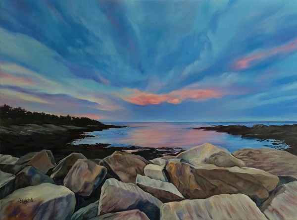 Maine: Twilight Over Ogunquit by Laura Mandile
