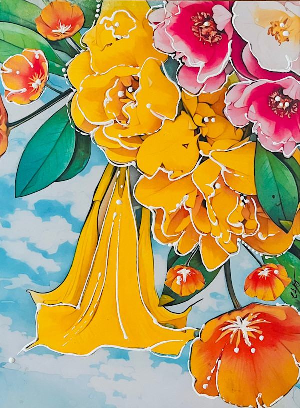Triumphant Trumpet Flower by Cristina Sayers