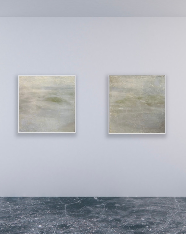 the surf diptych or surf I + surf II by Saltwater Fine Art | Susan J Roche, artist