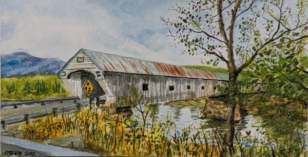 Cornish–Windsor Covered Bridge by Phyllis S. Willey