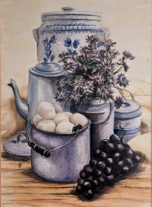 Still Life in Blue by Phyllis Willey