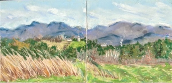 Looking Eastward - Diptych by Phyllis S. Willey