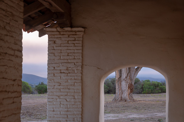 Mountains seen from La Purisima Mission by Kate Brogdon