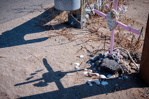 Kelly Anne's roadside memorial by Kate Brogdon