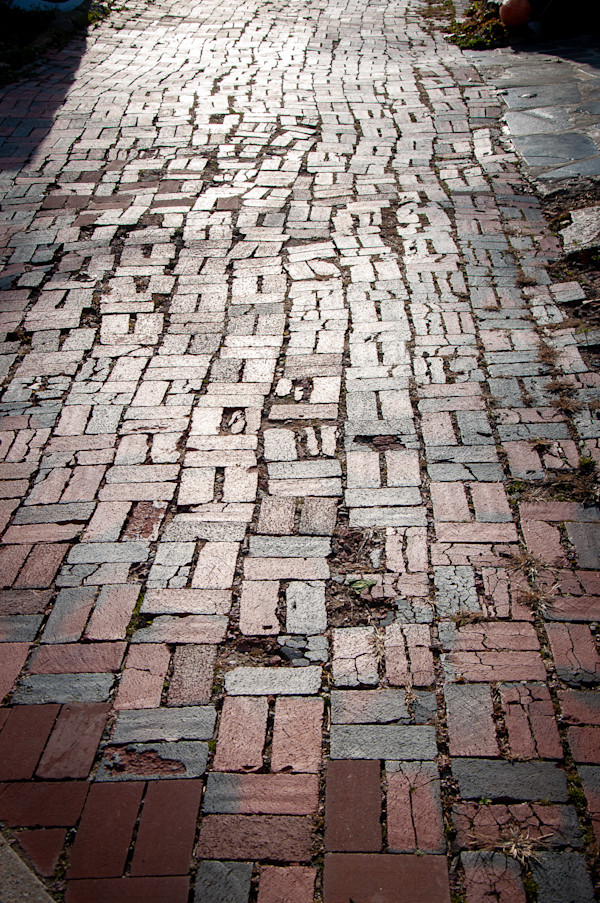 Old Occoquan brick path by Kate Brogdon