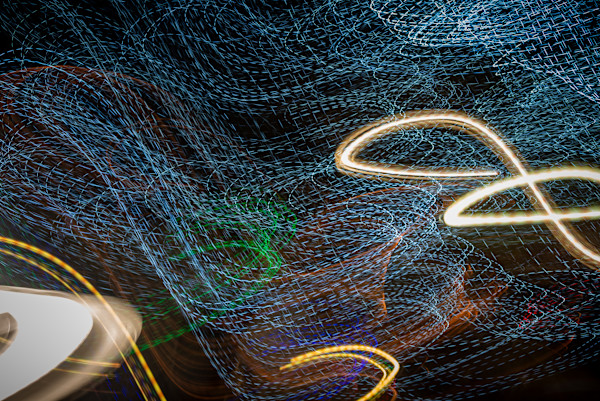 Rides at night by Kate Brogdon