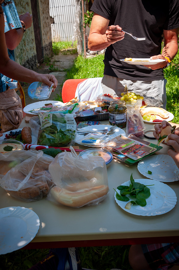 Lunch in the garden by Kate Brogdon
