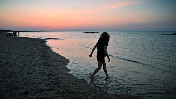 Skipping around the beach by Kate Brogdon
