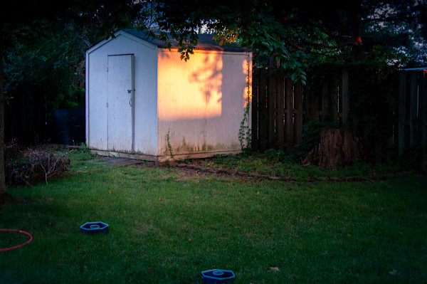 Golden shed by Kate Brogdon