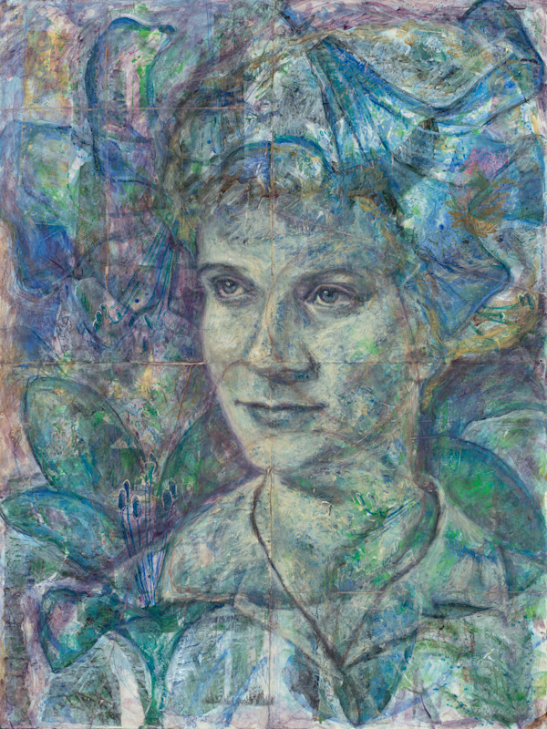 Violet with lilies by Kate Brogdon