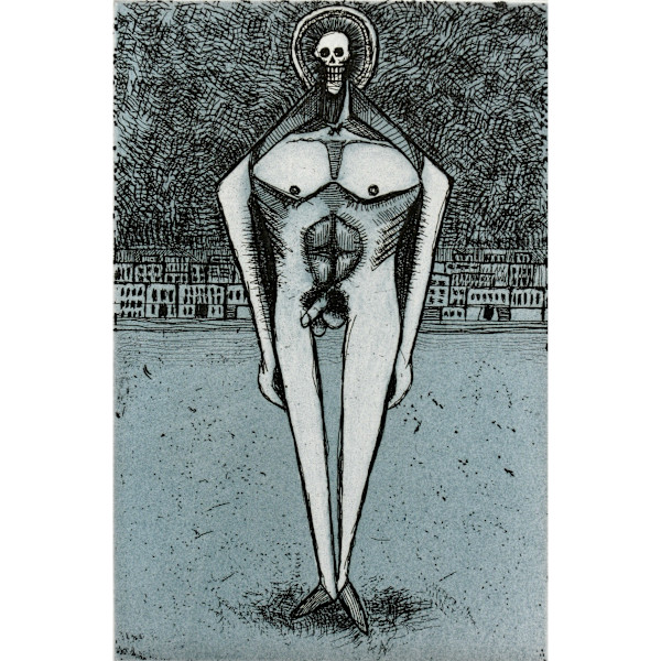 Oaxaca Suite (blue): Man 6/10 by Charles H. Stinson, Image 1.