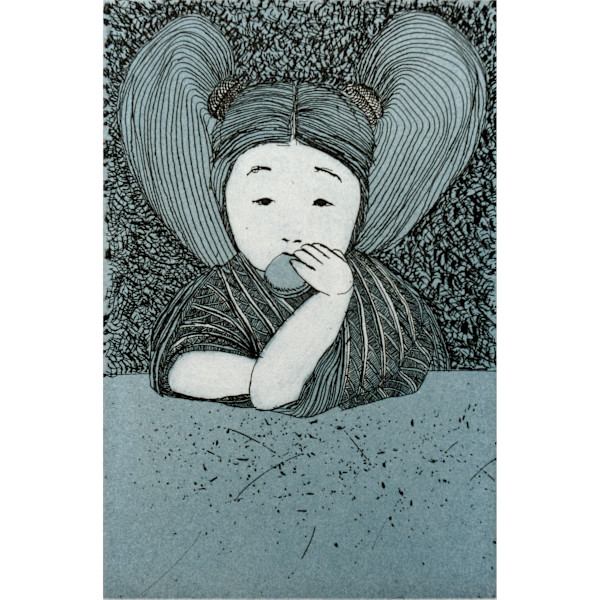 Oaxaca Suite (blue): Child (framed) 9/10 by Charles H. Stinson