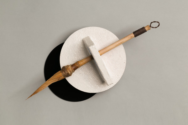 Wall Device #4 for painting messages on the other side by Charles H. Stinson