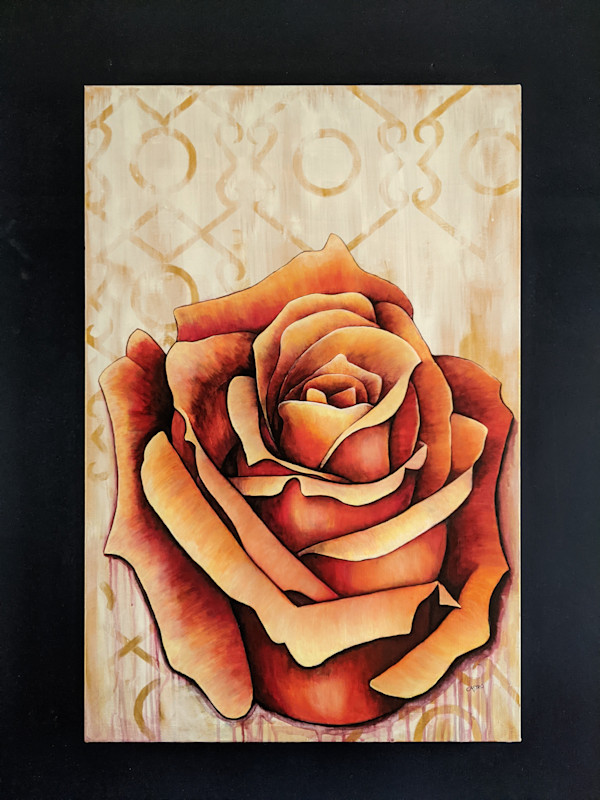 Golden Orange Rose No.1 by Angela Castro, Image 1.