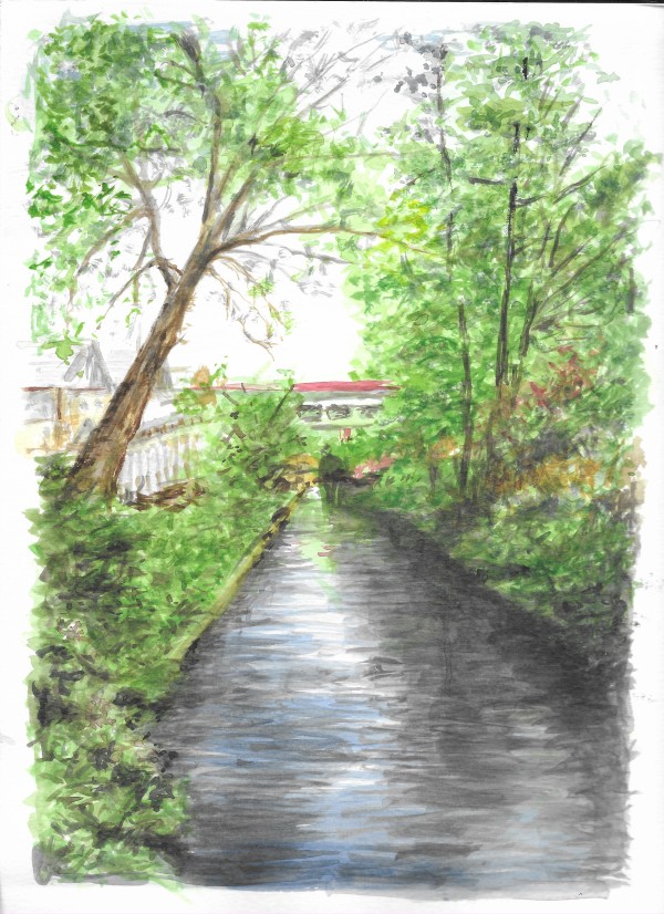 Canal and Trees by Ben Bull