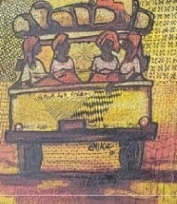 Market series by Nike Okundaye, Image 1.