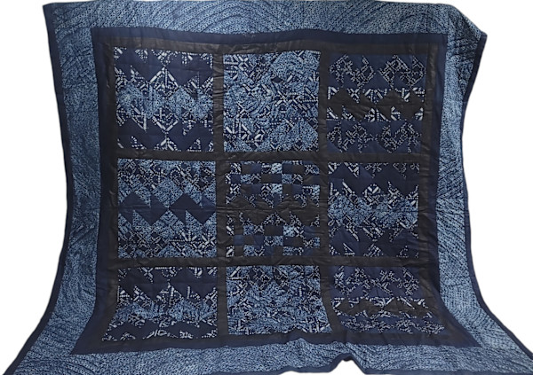 Quilt - Adire Patchwork - Bound in Unity by Nike Okundaye