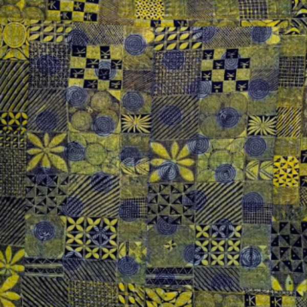 Quilt - Hand Painted - Echoes of Radiance by Nike Okundaye