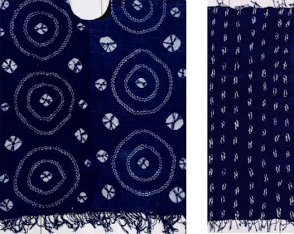 Adire - Hand-Tied Indigo Series by Femi Ologe