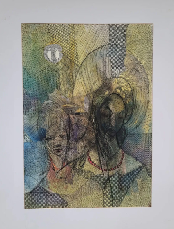ORE MEJI ( two sisters) by Nike Okundaye, Image 1.