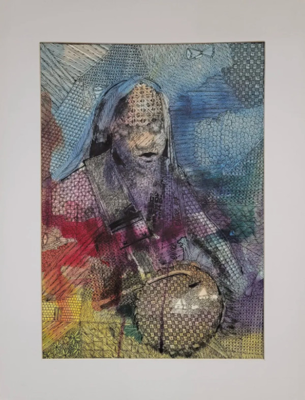 FEMALE DRUMMER by Nike Okundaye, Image 1.