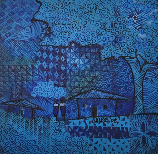 Abule series (Village series) by Nike Okundaye