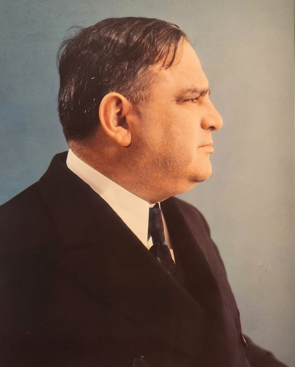 Major LaGuardia, Warnecke Tri-color Carbro Portrait by Harry Warnecke