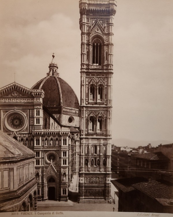 Duomo and Bell Tower, Florence, circa 1870 by Giocomo Brogi