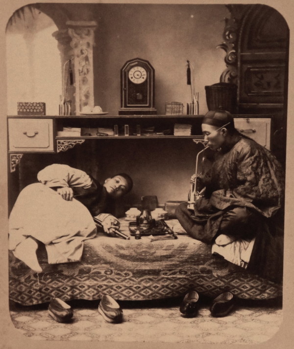 Opium users in situ, circa 1880