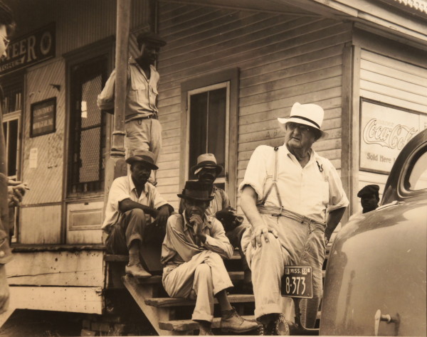 Plantation Overseer and Field Hands, Mississippi Delta, 1936 by Dorothea Lang