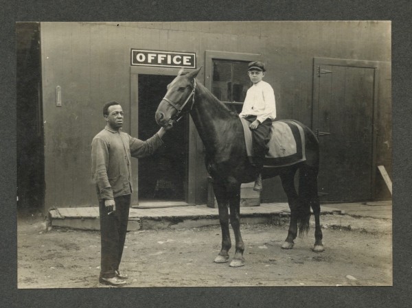 Edgar Prince and his racehorse Honest George