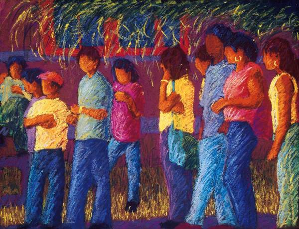 Estudiantes a la Escuchando ** by Tony Ortega