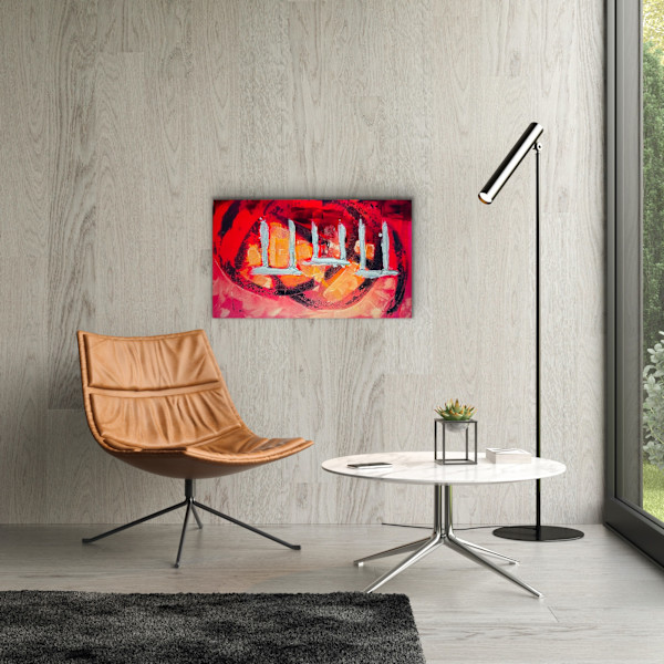 Summer at Stonehenge 24 x 36 by Sandra chu