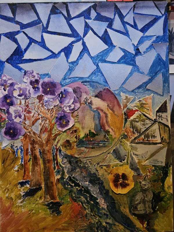 Pansie Trees and Paper Sky by Ellen Frank