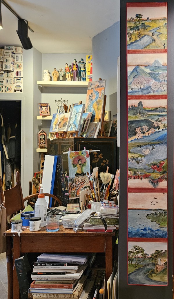 Studio photo March 2024 by Ellen Frank