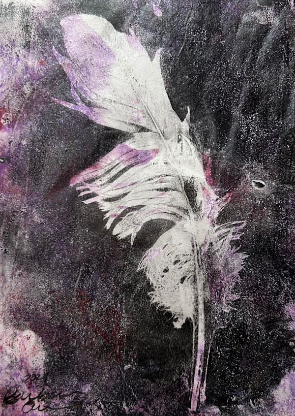 Floating Feather by Barbara  Abram