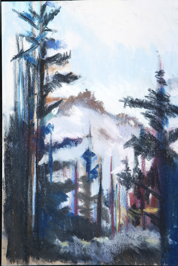 Mount Rainier Study by Barbara  Abram