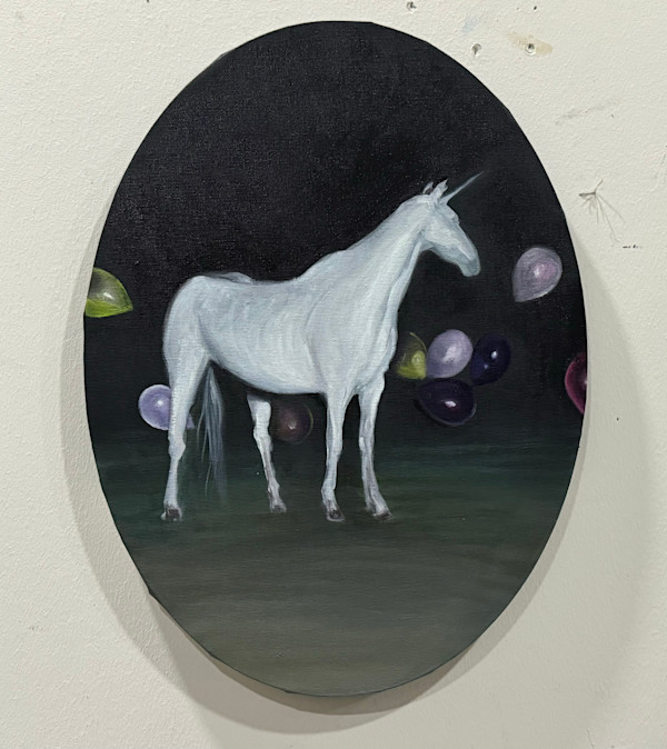White Unicorn by Mako Lomadze