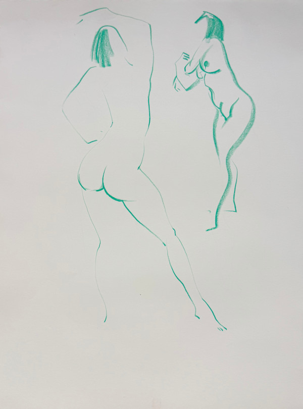 Life Drawing by Tedo Rekhviashvili