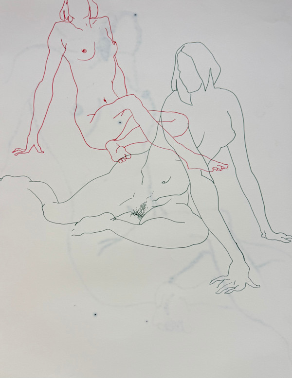 Life Drawing by Tedo Rekhviashvili