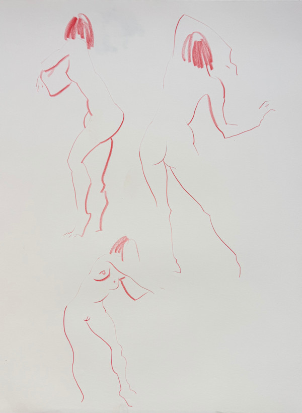 Life Drawing by Tedo Rekhviashvili