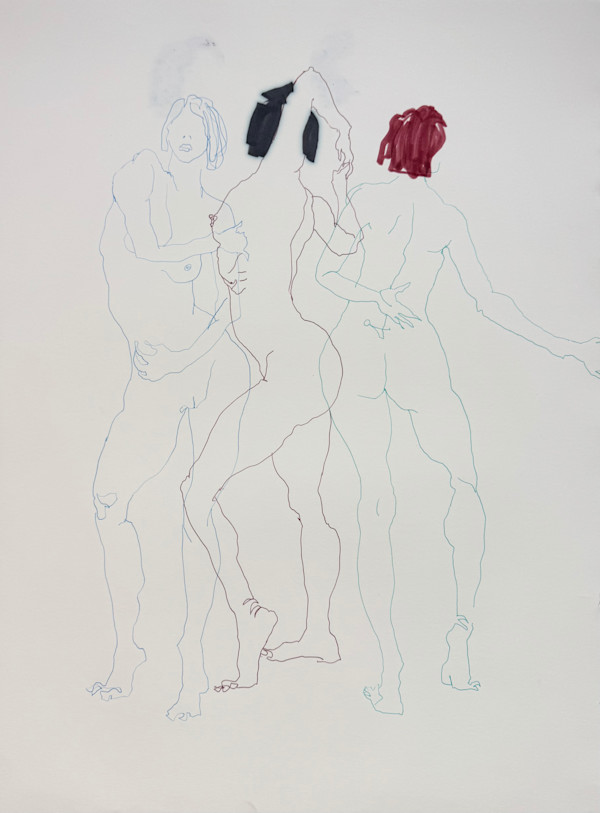 Life Drawing by Tedo Rekhviashvili